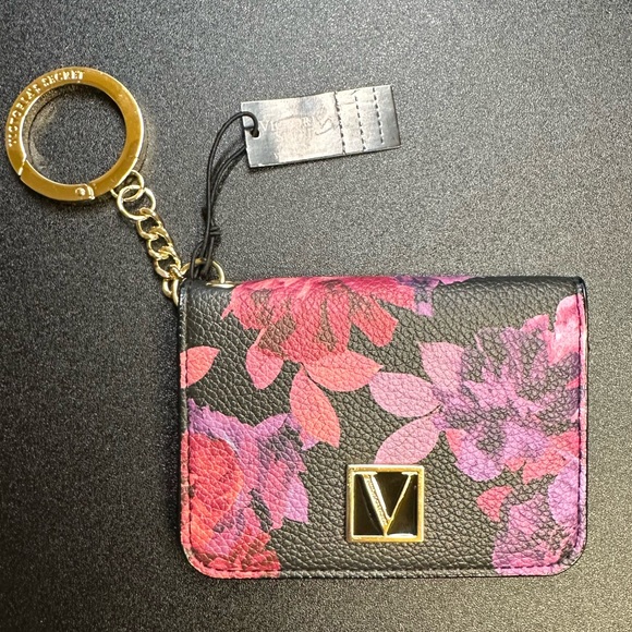 New -VICTORIAS SECRET Mini Wallet PURSE CARD KEYCHAIN - Picture 7 of 8